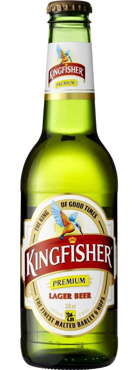 Kingfisher Premium Lager Beer (12 x 330ml) Indisches Flaschenbier