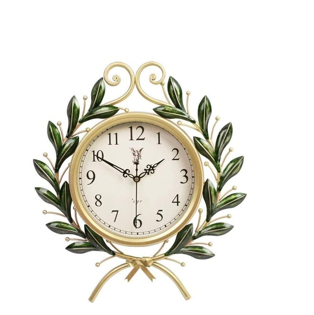 GPDNBIEU, Modern Quartz Clock Silent Non Ticking Decorative Easy to Read Home Office Wall Clocks for Living Room(B,46x41cm)