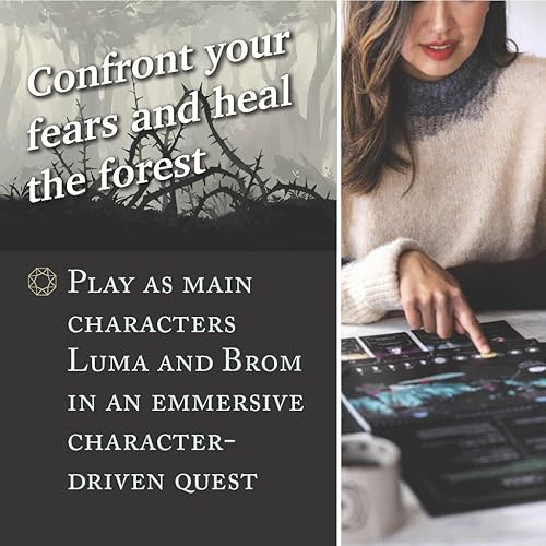 Miniatura 4 de Storyfold Wildwoods - Juego de mesa de aventura narrativa en solitario  Juego de libro de cuentos inmersivo, mecánico único de cartas de río,