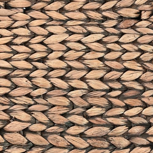happimess BSK2002B-3SET Nellie Farmhouse Classic Handwoven Hyacinth Boat Wicker Storage Baskets with Handles, Brown (Set of 3), Seagrass Containers for Decoration in Living Room, Bedroom by happimess - Image 5