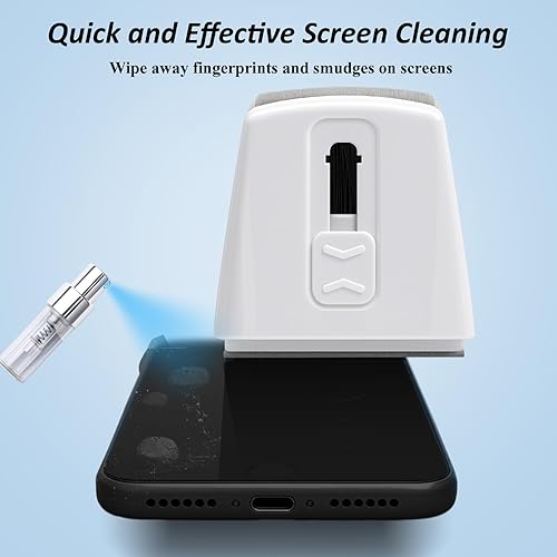 Miniatura 5 de Cepillo de teclado, limpiador de teclado portátil, cepillo de limpieza de cerdas suaves, limpiador de pantalla de teléfono seguro sin rayas, kit de