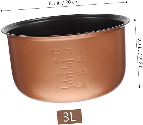 Miniatura 5 de Zerodeko Olla de arroz Liner Sartén antiadherente de cerámica Olla de arroz de cerámica Sartenes antiadherentes de acero inoxidable Olla de arroz