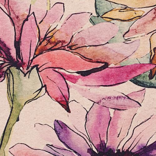 Wild Aster Floral Bag for Women - Flower Purses for Women, Canvas, Casual Summer Purse, Summer Handbags3