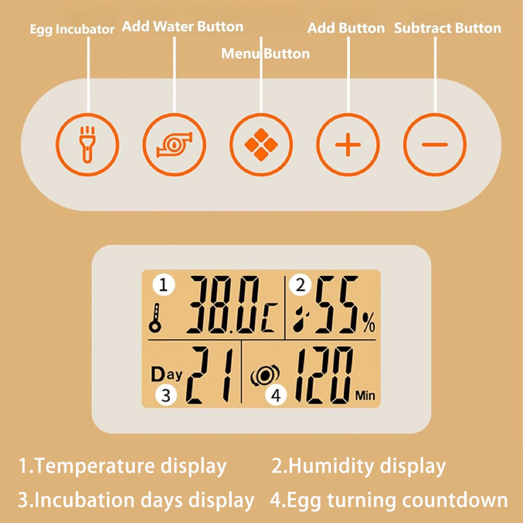 Incubadora de Huevos Profesional 56, Incubadoras de Huevos Eléctricas con Giro Automático, Control de Temperatura y Humedad, Pantalla Led, Bandejas de Huevos Ajustables, Incubadora Propósito