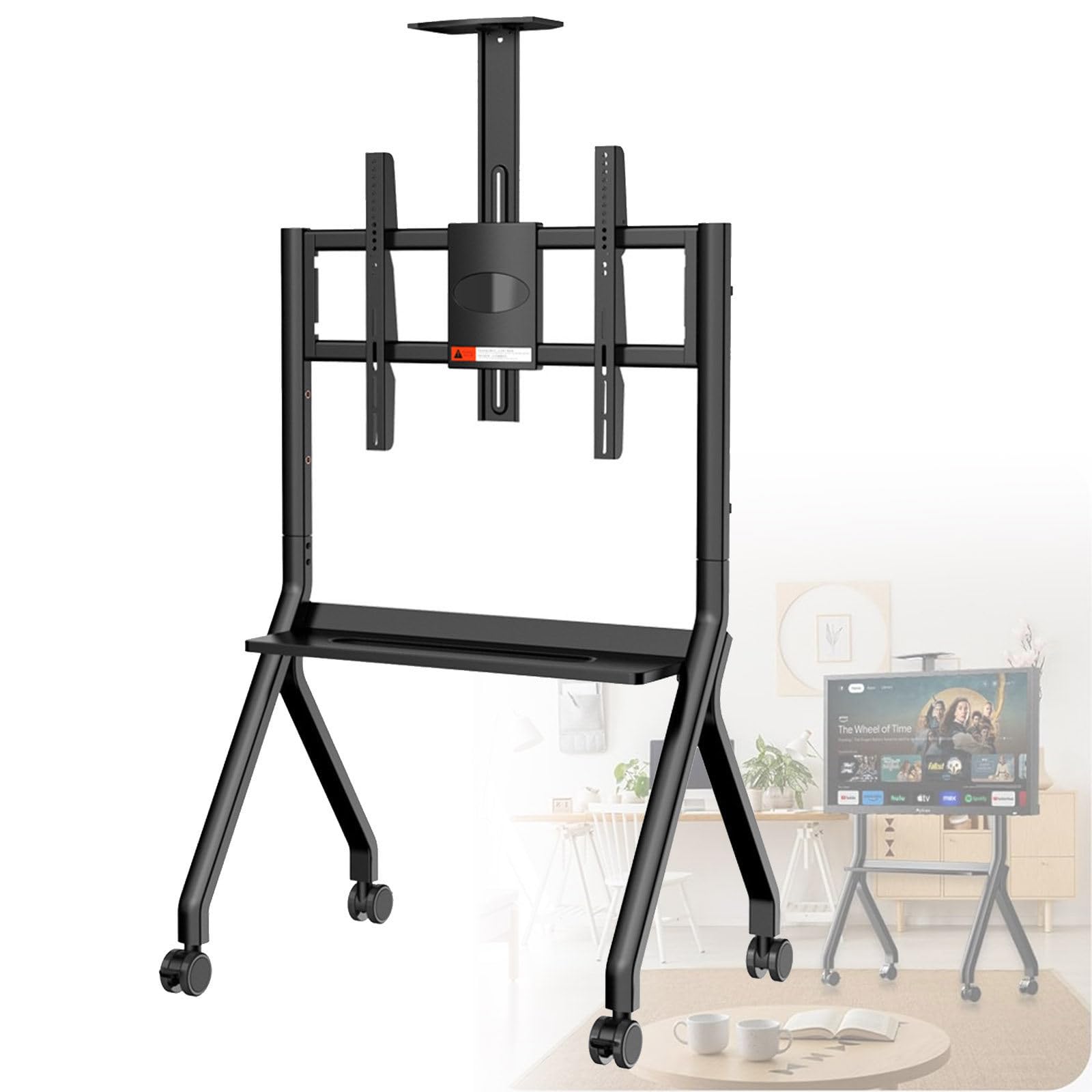 Mobiler Smartboard-Ständer – verstellbares TV-Regal mit feststellbaren Rädern für Büro und Klassenzimmer