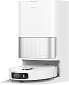 DREAME L40 Ultra Ae Robot Aspirador con 19,000 Pa de Succión, Cepillos y Mopa de Alcance Flexible, Elimina La Suciedad Húmeda y Seca, La Estación Todo En Uno Vacía el Polvo, Blanco