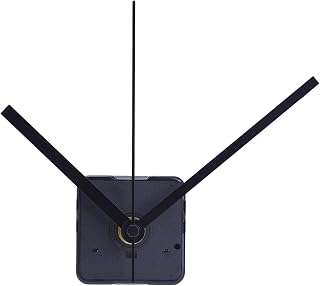 Mudder Silence Quartz Clock Movement, 11/25 Inch Maximum Dial Thickness, 4/5 Inch Total Shaft Length (Black)