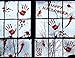 56 PCS Bloody Halloween Window Clings Wall - Vampire Zombie Party Handprint Decals Stickers Decorations