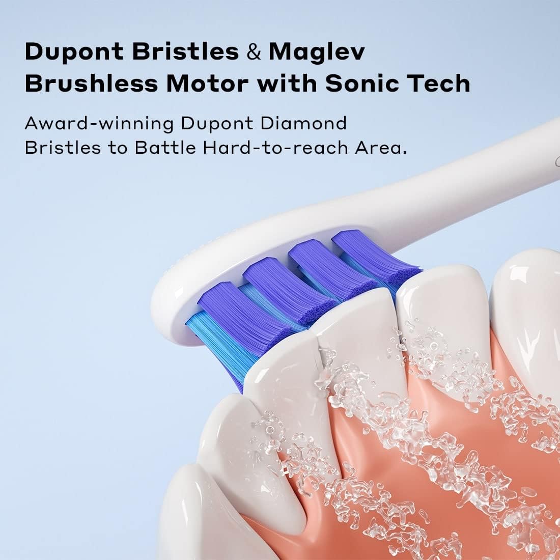 Oclean X10, Smart Sonic Electric Toothbrush, 5 Brushing Modes, 3h-Quick Charge for 60 Days, 2 Min Timer & Pressure Sensor, IPX7 - Grey - Image 4