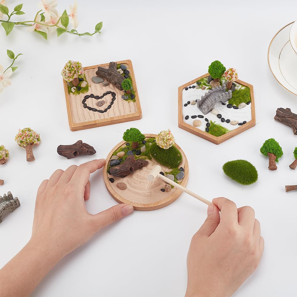 Amazon.com: WEBEEDY 3 Sets Mini Zen Sand Garden Kit Japanese