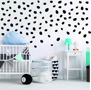 Polka Dots Wall Decal Irregular Dots Wall Decal Removable Vinyl Polka Dot Decor Modern Wall Sticker Nursery Wall Decor
