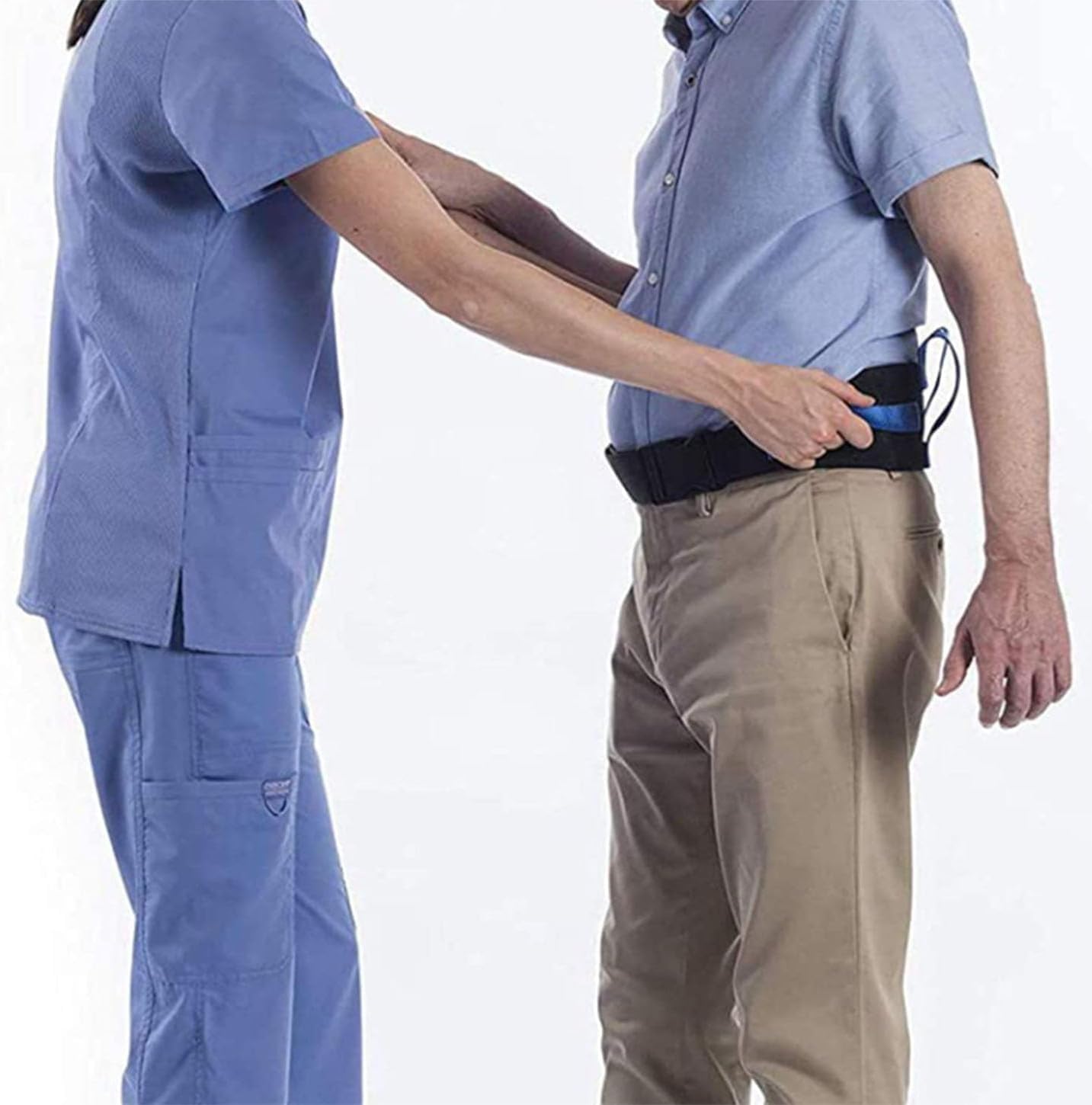 Cinturón de transferencia ajustable, cinturón de marcha con 6 asas, cinturones de elevación para personas mayores, ayuda para levantar pacientes, pediátricos, ancianos, discapacitados, fisioterapia