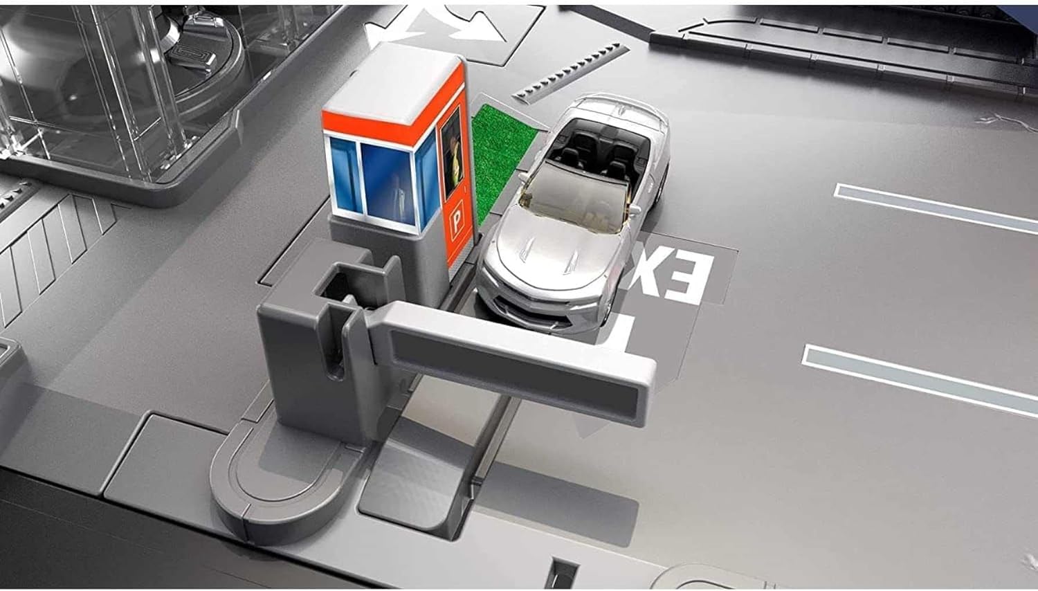 Matchbox Zestaw lotniskowy z samochodem i samolotem w skali 1/64, ruchome dźwięki i elementy, zabawka dla dzieci od 3 lat, HCN34