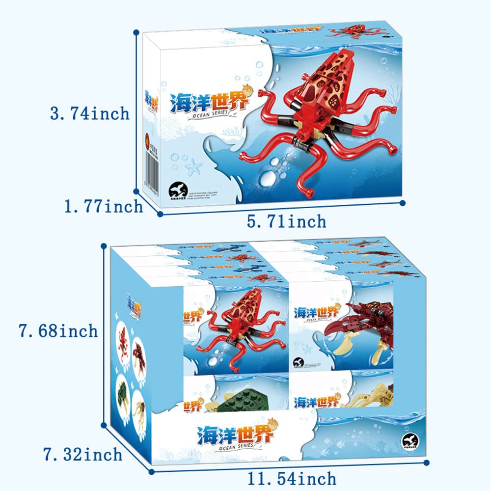 Amazon.co.jp: Ulanlan 海の生き物組み立てブロックセット 海の動物