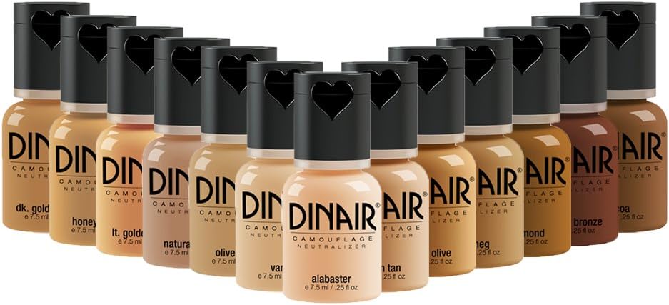 Airbrush Makeup Master Foundation Collection - Camouflage Neutralizer perfect to cover Scars, Acne, Tattoos, Under Eye Circles, Sun Spots, Vitiligo.