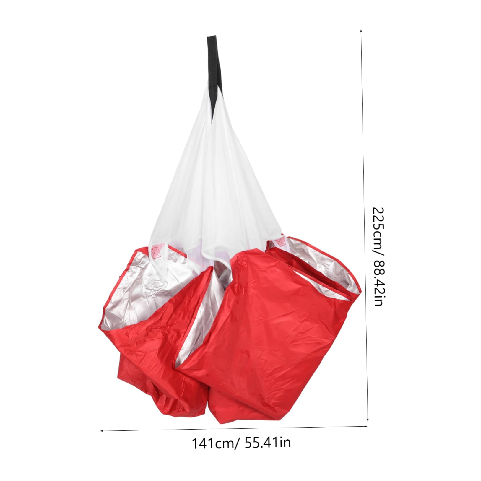 BRIGHTFUFU Running Parachute for Soccer Resistance Training Parachute Core Strength Enhancer Portable Sports Equipment Oxford Cloth Adjustable Cords