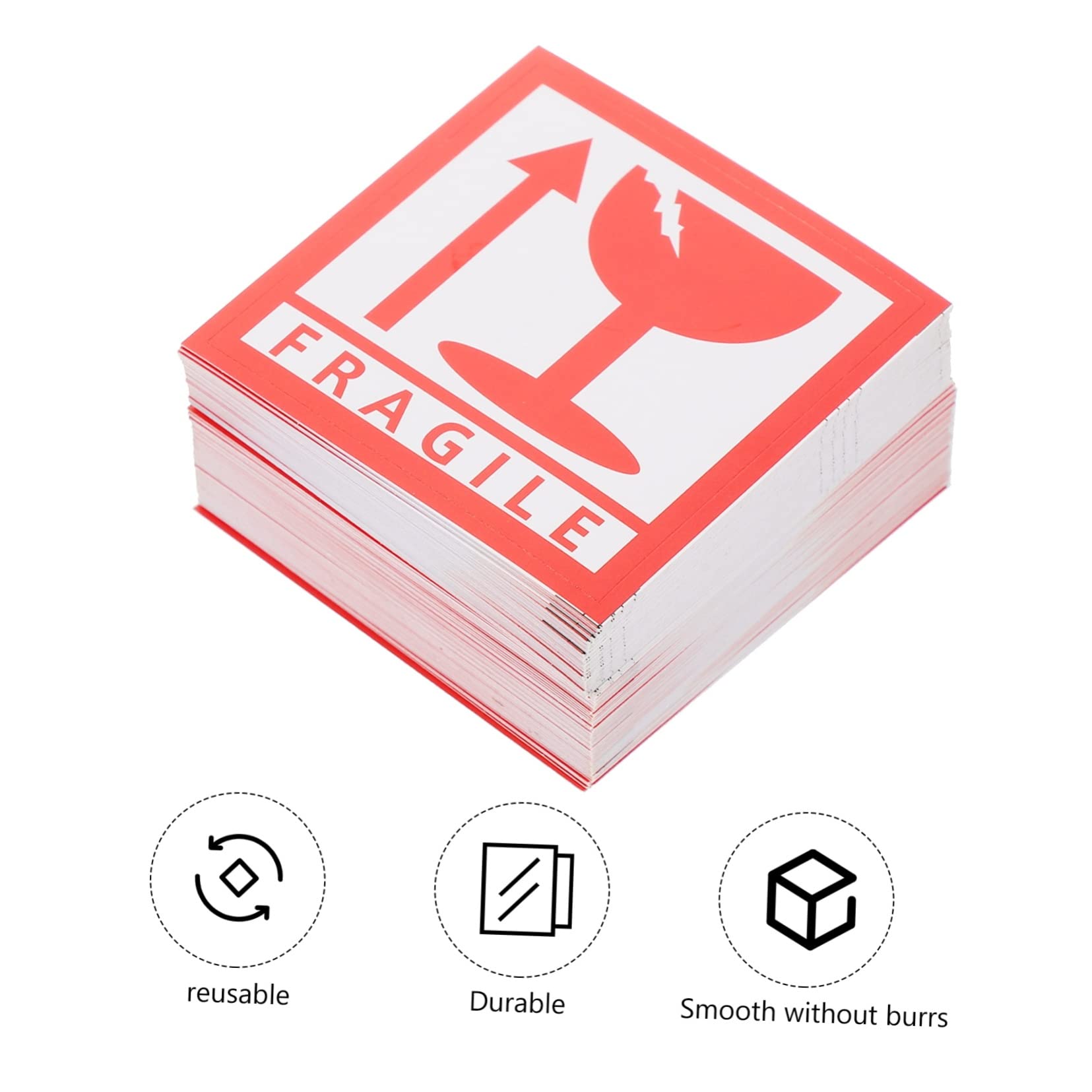 EXCEART Etichette Fragile Autoadesive Etichette Maneggiare con Cura 1000 Pezzi in Rame per Spedizioni per Imballaggio