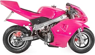 XtremepowerUS 40CC Mini Pocket Bike Motorcycle Gasoline Mini Motorcycle 40cc 4-Stroke Engine EPA, Pink