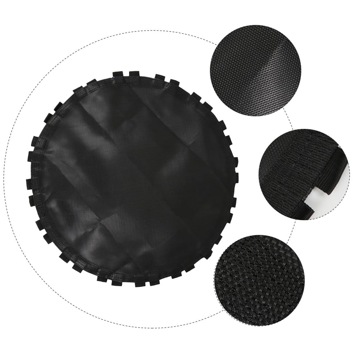 VOSAREA Trampoline Replacement Jumping Pad - Durable Round Jumping Mat with Accessories for Outdoor Fun - for & Family Trampolines