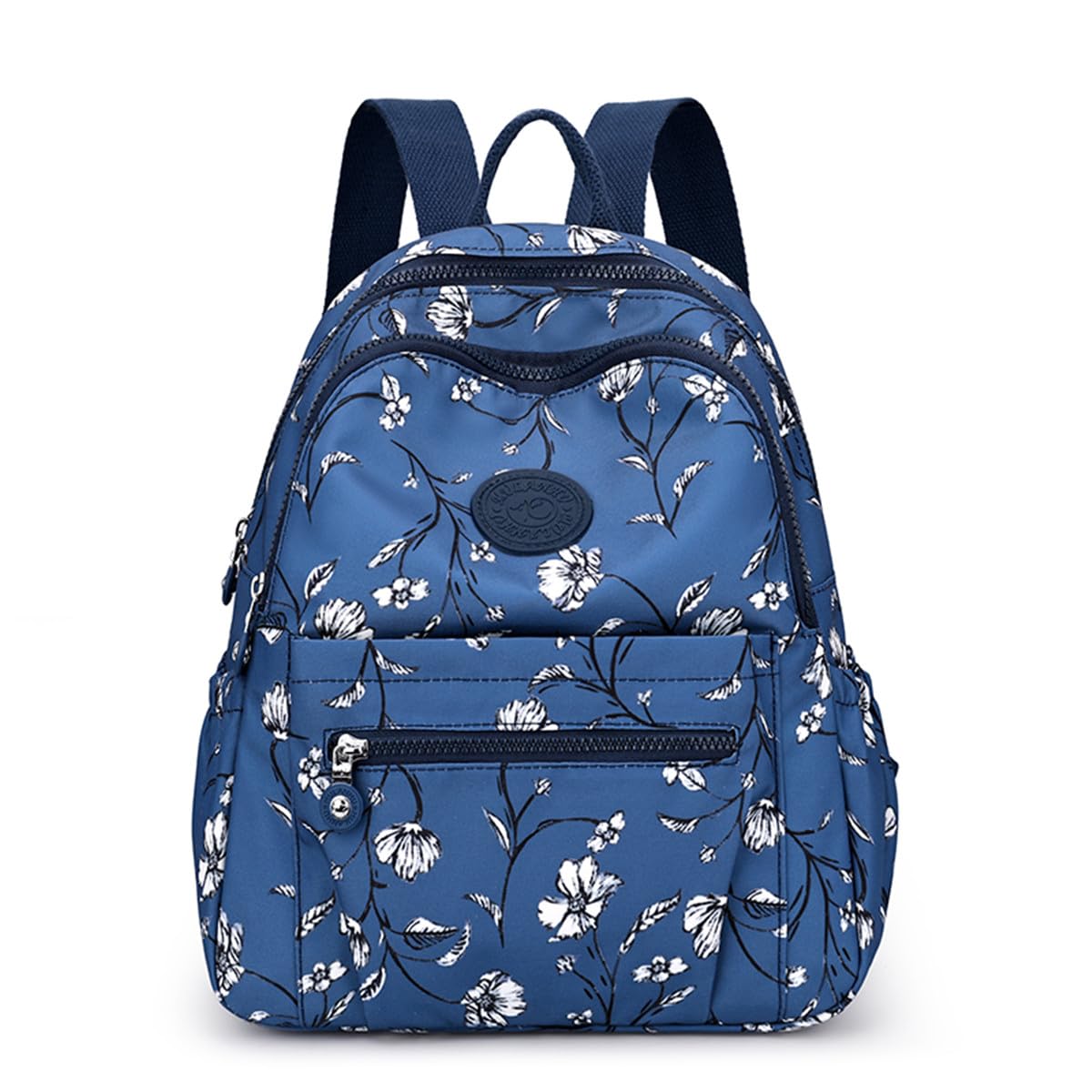 Mini Nylon Women Backpacks,11L Small Ladies backpacks Casual Lightweight Women Shopping Travel Daypack (A-Daisy Blue)