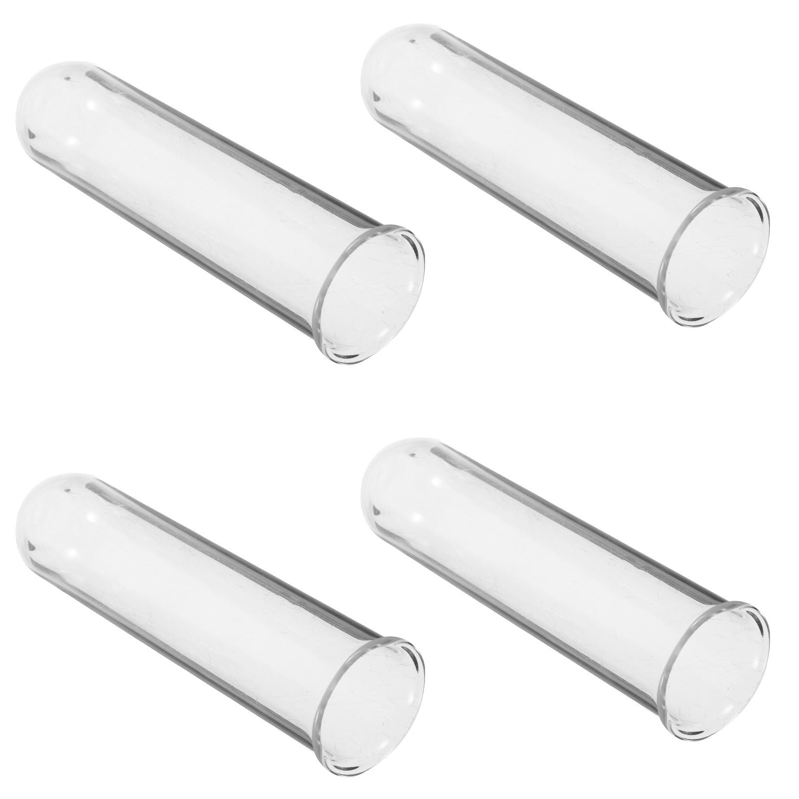 Jarrones hidropónicos de vidrio con superficie lisa y diseño elegante minimalista