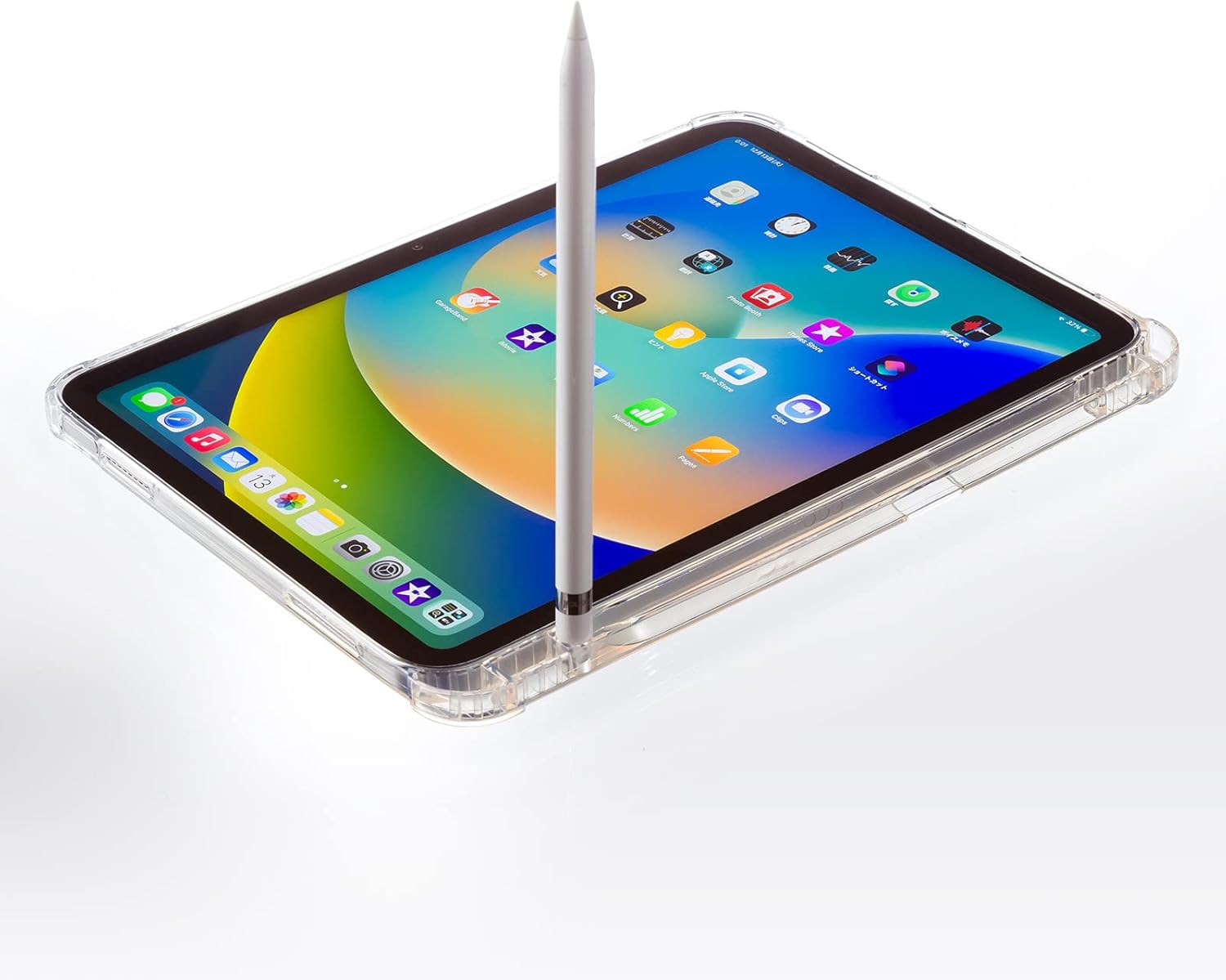 Sanwa Supply PDA-IPAD1918CL Clear Cover with Pen Storage Pocket for iPad 10.9 Inch 10th Generation