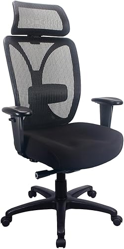 Tempur-Pedic Silla de computadora y escritorio soporta hasta 275 libras, color negro Cantidad total 1