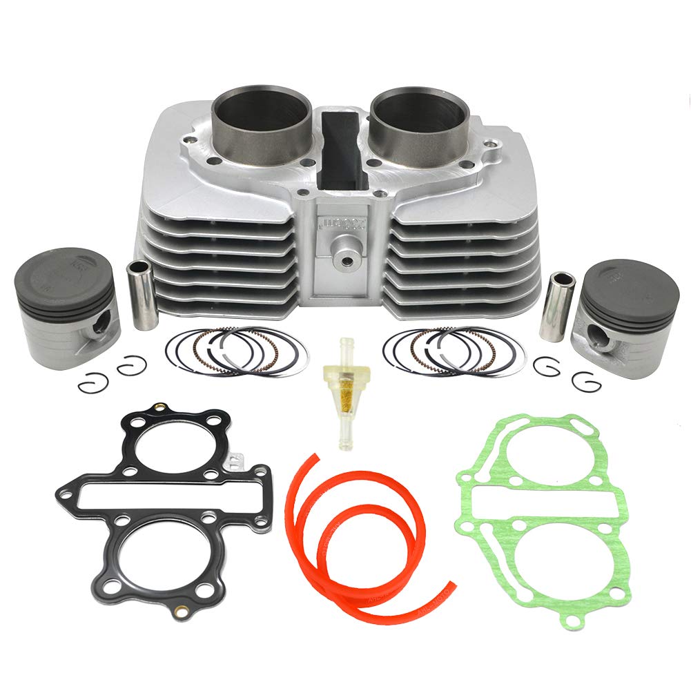 カブ110 ボアアップキット124cc 53mm シリンダーピストン セット Amazon.co.jp: スーパーカブ110 ボアアップキット53mm124cc