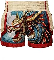 Vista 179 de Fluory - Pantalones cortos de lucha para muay thai, shorts de MMA, ropa de entrenamiento para lucha en jaula, grappling, artes marciales, kickboxing