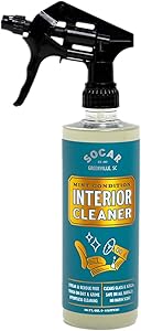 SOCAR Mint Condition Interior Car Cleaner 16 fl oz. Professional Grade for Dirt, Dust, and Grime from All Surfaces, Plastic, Vinyl, Leather, Carpet, Glass. For Car, RV, Boat.