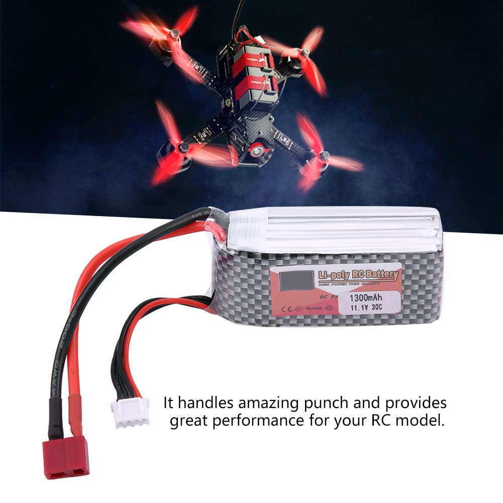 Akumulator do Drona, Akumulator LiPo z wtyczką T, Akumulator 3S 11,1 V 1300 MAh 4500 MAh 5500 MAh (11.1 V 1300 mAh 30C Wtyczka T)