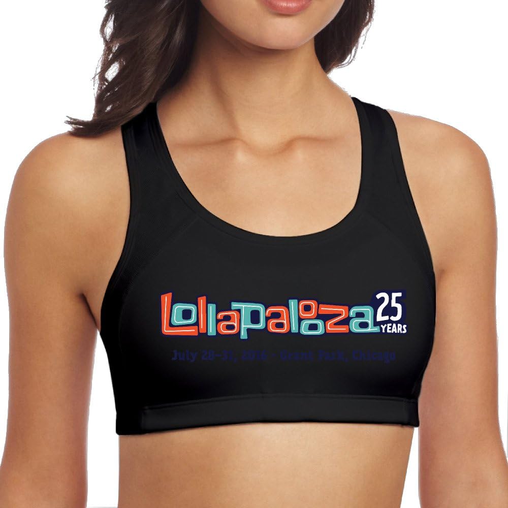 GPOPA Lollapalooza Sport Bra Crop Top Tshirts For Womens