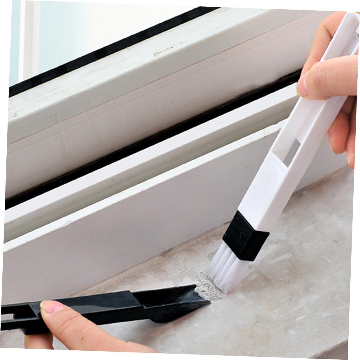 11pcs Keyboard Cleaning Brush and Dustpan Set, Small Window and Door Track Groove Brush, Detachable Multipurpose Dust Removal Tool for Home and Office Cleaning