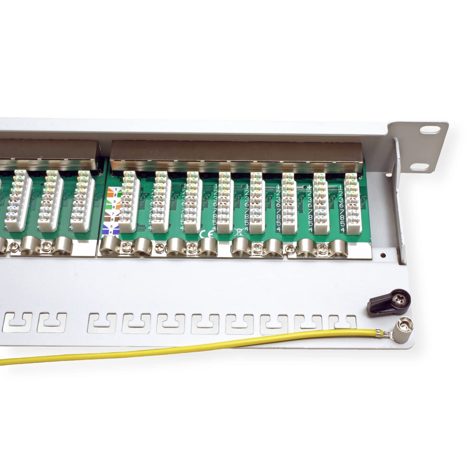 Value | Panneau de Brassage Cat.6A 19" | 24 Ports | STP | Gris