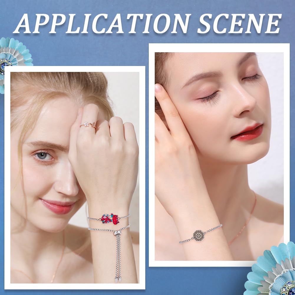 16 Chaînes Bracelet Acier Inoxydable SUNNYCLUE - Réglables Avec Fermoir Mousqueton
