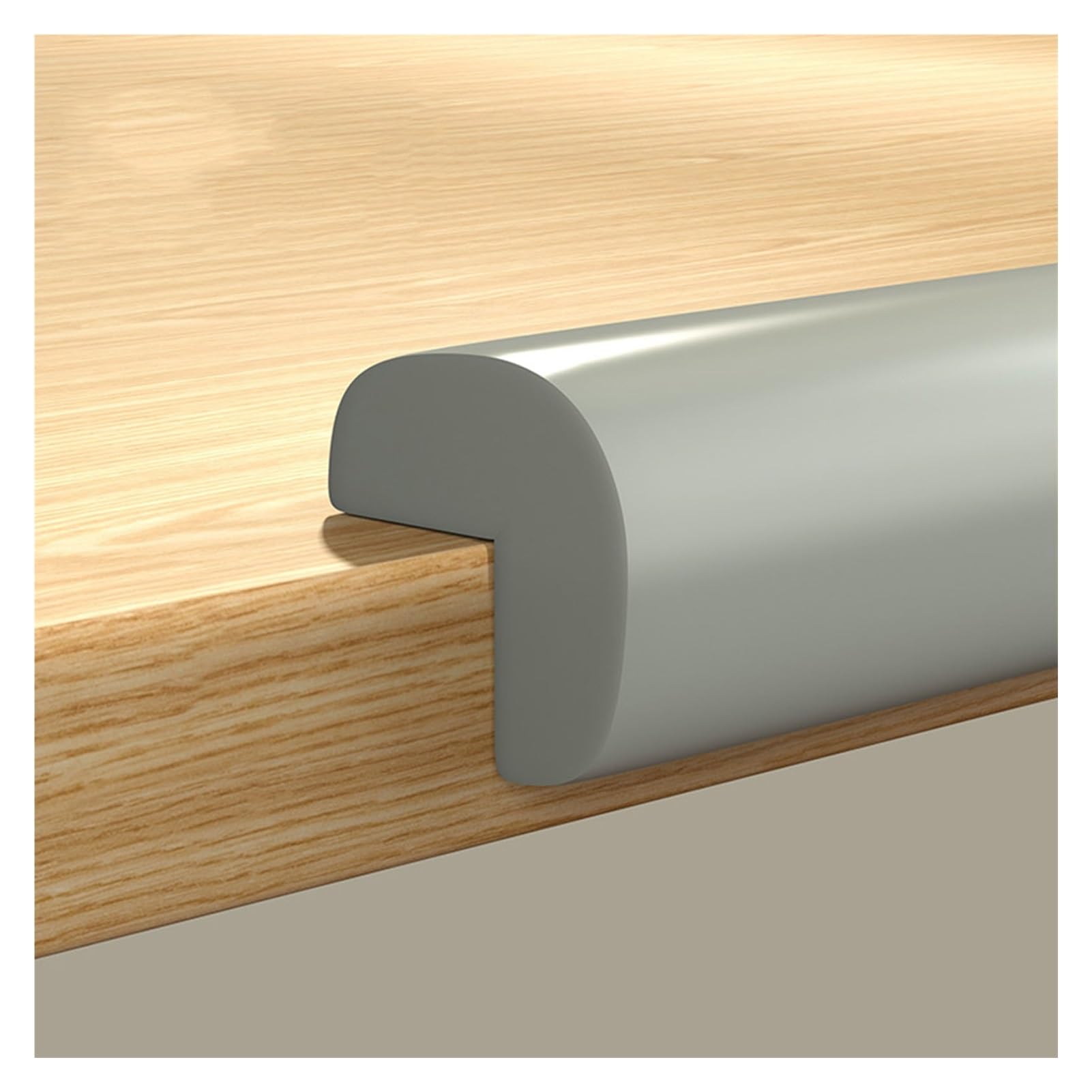 XPLKQXE Imbottitura Schiuma Bordi D'angolo Sicurezza Spigolo Vivo, Paraspigoli Paraurti Adesivo, Protezioni Angoli Protettivi Bordi del Tavolo Angoli Acuti(Colore:Grey,Taglia:10pcs)