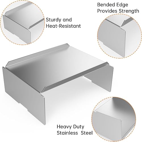 Miniatura 3 de Difusor de deflector de calor de acero resistente, difusor de deflector de calor para parrilla, deflector de calor de parrilla, compatible con