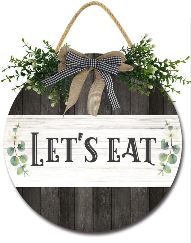 Miniatura 11 de Bidesign The Kitchen Is The Heart Of The Home - Decoración de cocina rústica, decoración de pared de cocina rústica, letrero redondo de madera