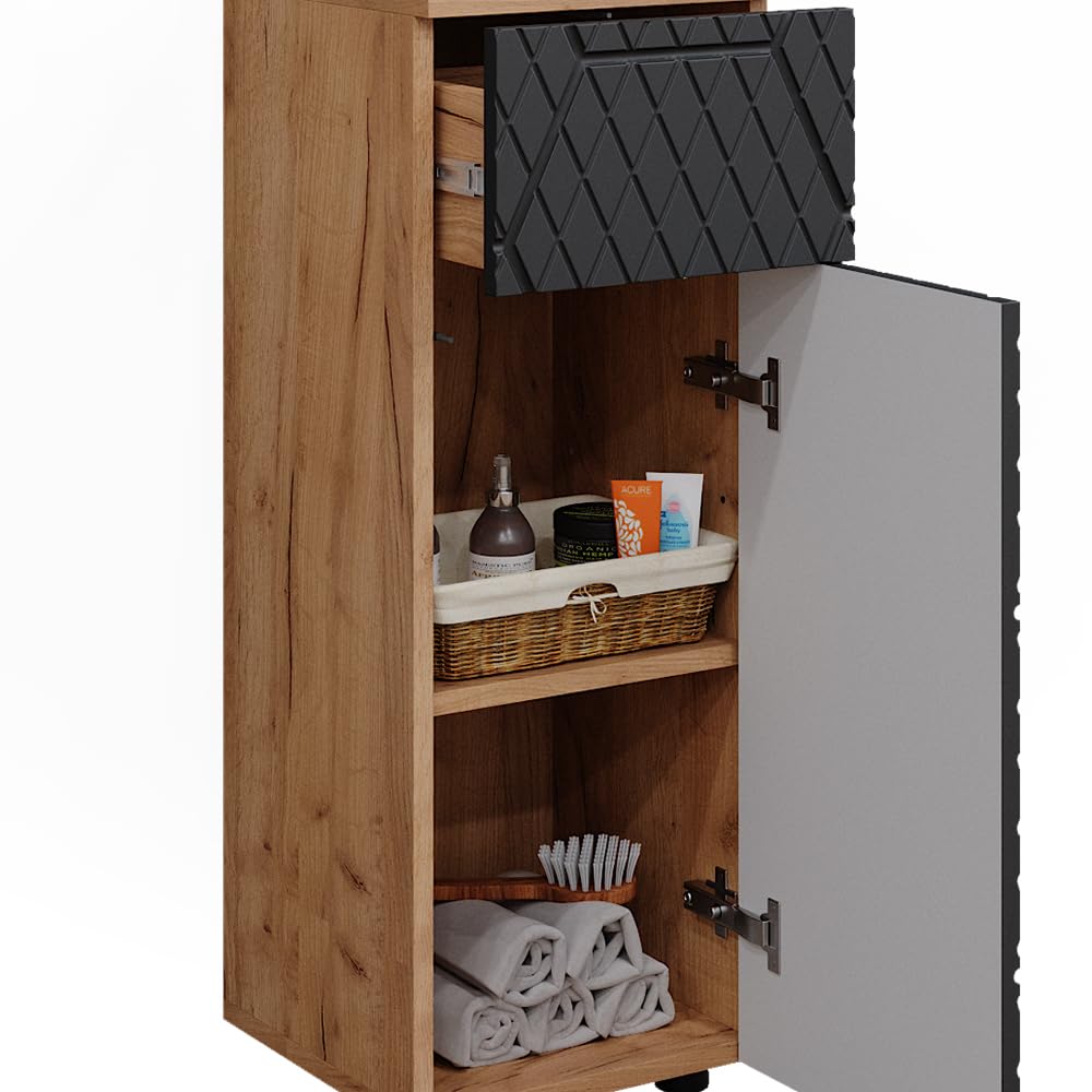 Mueble Midi "Irma" Antracita Alto Brillo - Ok Living