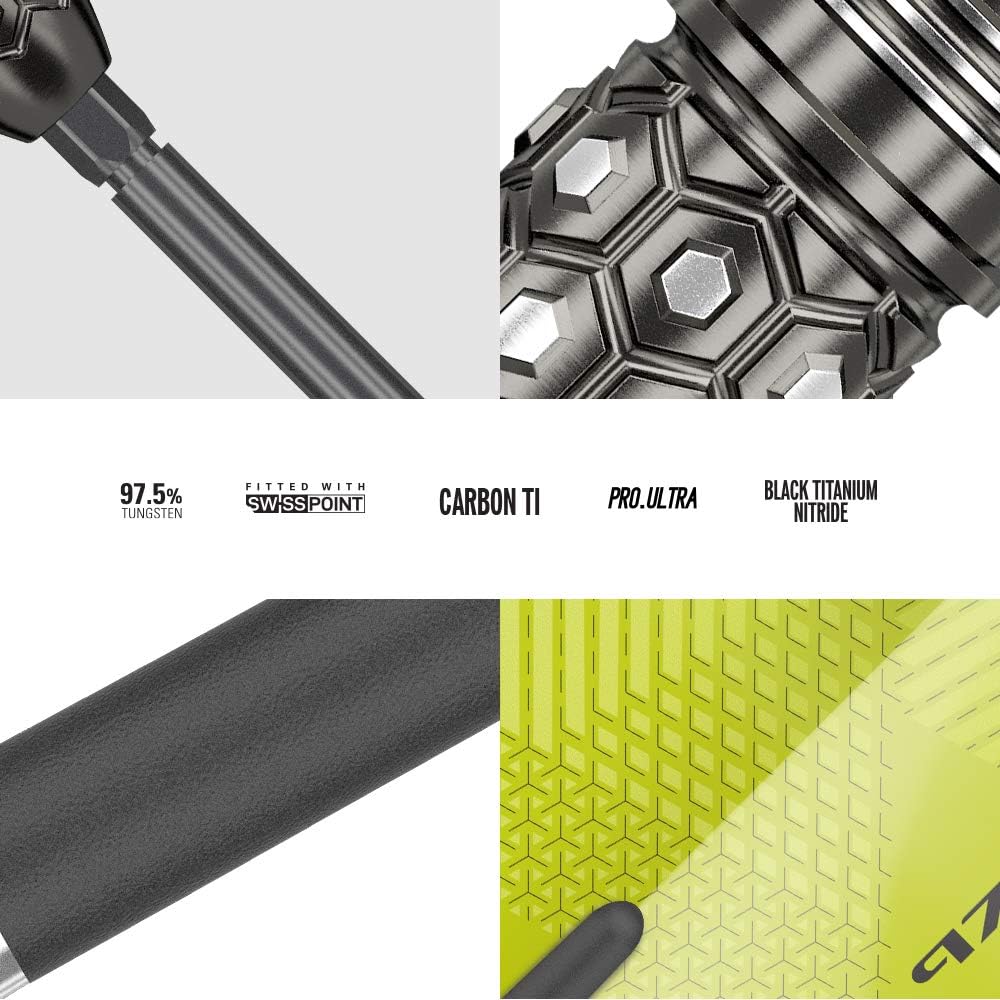 Target Darts 975 97.5% Tungsten Swiss Point Steel Tip Darts Set