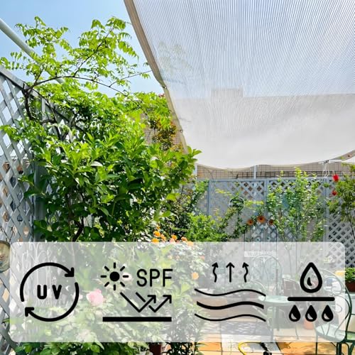 Filet d'ombrage pergola avec oeillets contre la canicule - 3