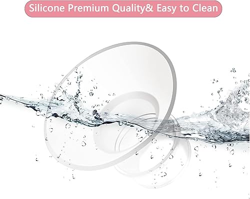 Miniatura 2 de 4 piezas de insertos de brida de silicona de 0.827 in, S9S10S12, inserto de brida de extractor de leche manos libres, reduce el túnel de pezón de