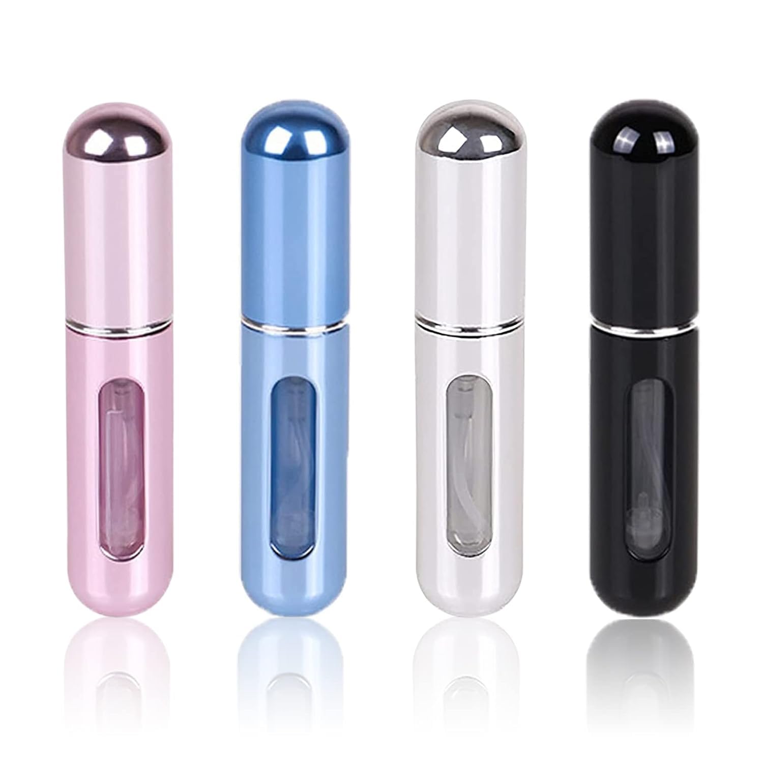 Portable Perfume Refill Bottle 4 PCS | Mini Refillable Atomizer Spray Bottles for Travel | Leakproof Pocket Perfume Dispenser for Cologne, Body Mist & Essential Oils (Multicolour)-image-16
