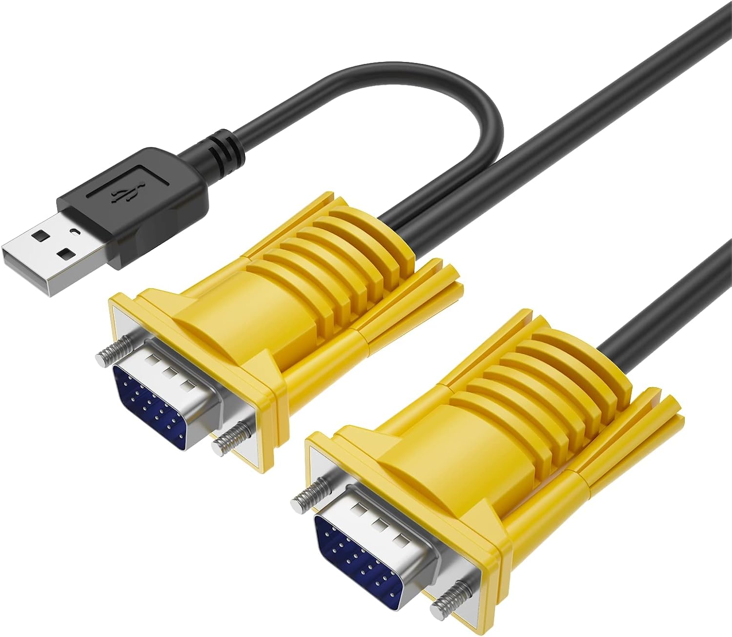 8 Port VGA KVM + 9 Pack VGA KVM Cables