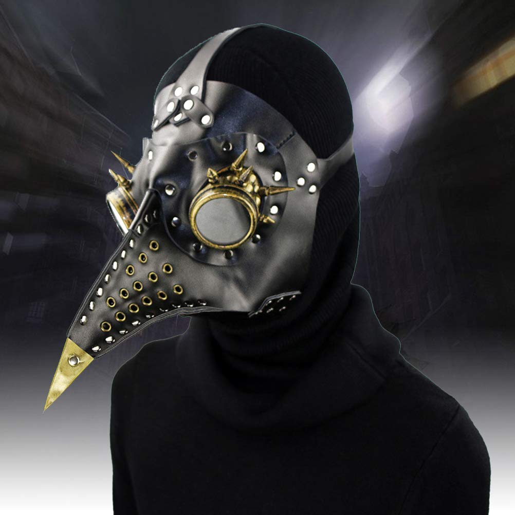 Halloweenowa maska ​​z dziobem ptaków Steampunk Maska z dziobem zarazy Materiały na bal przebierańców karnawałowy występ