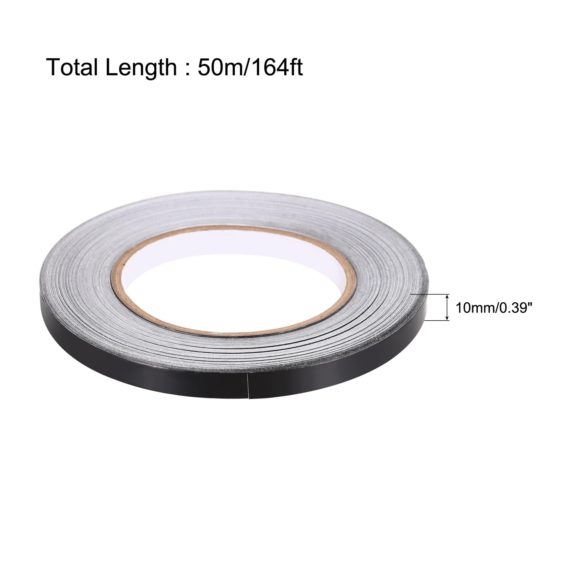 Rotolo di nastro in foglio di alluminio, Nastro isolante in foglio di alluminio autoadesivo nero for sigillatura ad alta temperatura 10-55 mm | 55mm