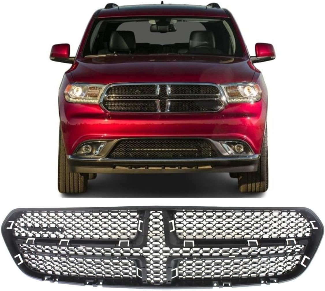 Front Grille compatible with 2014-2020 Dodge Durango Black