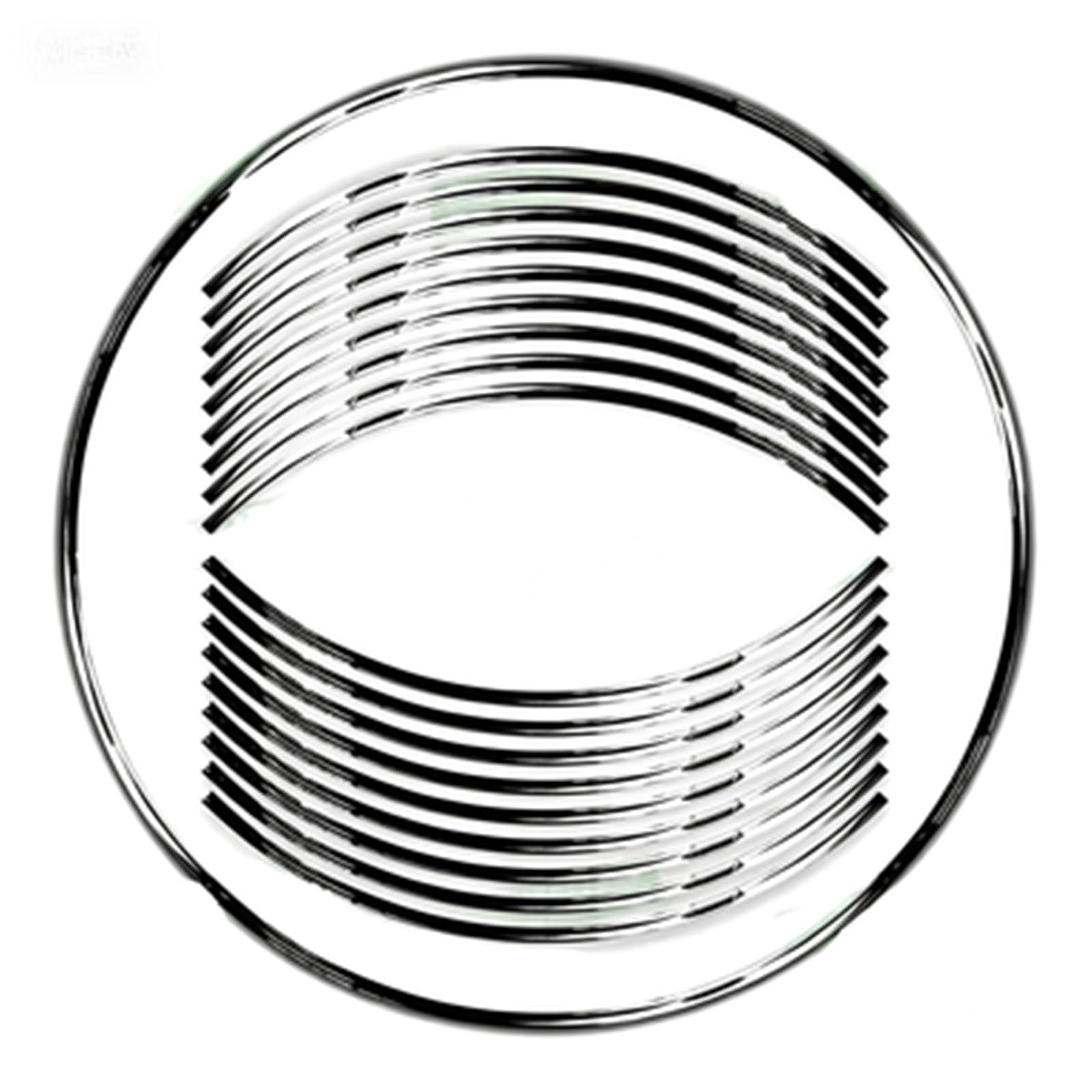 Reflective Motorcycle 17 Inch Front and Rear Wheel Stickers Fairing Hub Decals for Kawasaki for ER-6F for ER6F(Color5)