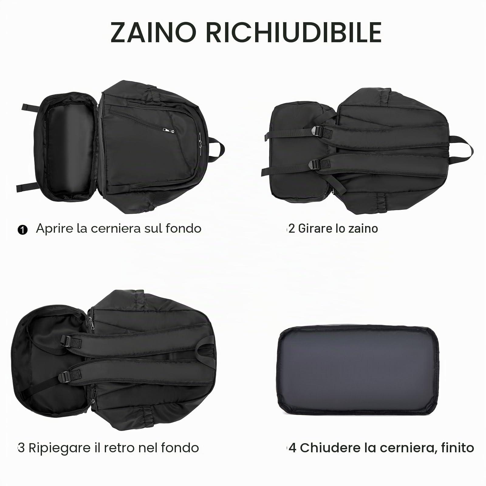seyfocnia Zaino da palestra, zaino con scomparto per scarpe, zaino sportivo
