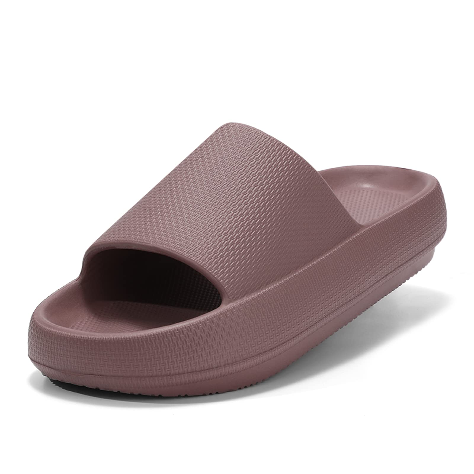 SOVIKERCloud Slides for Women Pillow Slippers Soft Thick Sole Non-Slip Bathroom Shower Sandals Indoor and Outdoor Slides